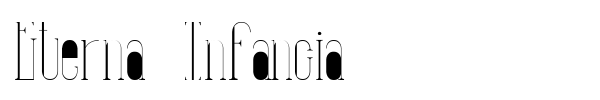 Eterna Infancia font preview